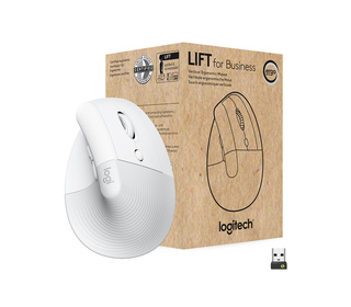 Logitech Lift for Business souris Droitier RF sans fil + Bluetooth Optique 4000 DPI