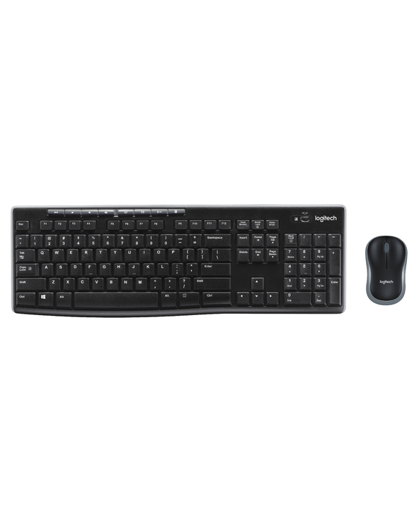 Logitech Wireless Combo MK270 clavier Souris incluse RF sans fil QWERTY Nordique Noir