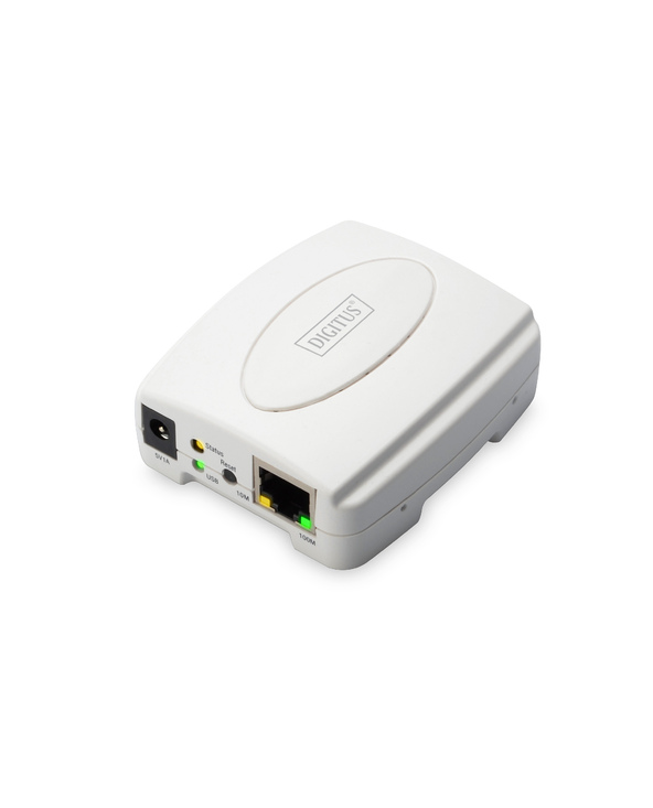 Digitus Serveur d’impression Fast Ethernet, USB 2.0