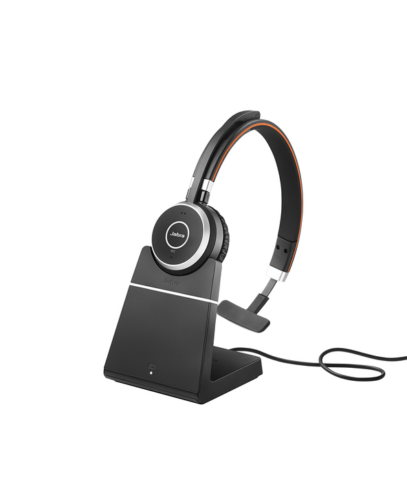 Jabra Evolve 65 MS Mono Casque Avec fil &sans fil Arceau Bureau/Centre d'appels Micro-USB Bluetooth Noir