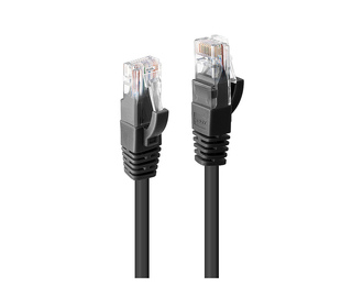 Lindy 48077 câble de réseau Noir 1 m Cat6 U/UTP (UTP)