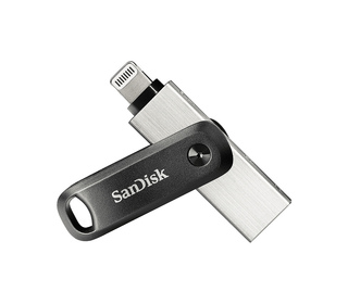 SanDisk iXpand lecteur USB flash 64 Go USB Type-A / Lightning 3.2 Gen 2 (3.1 Gen 2) Noir, Argent