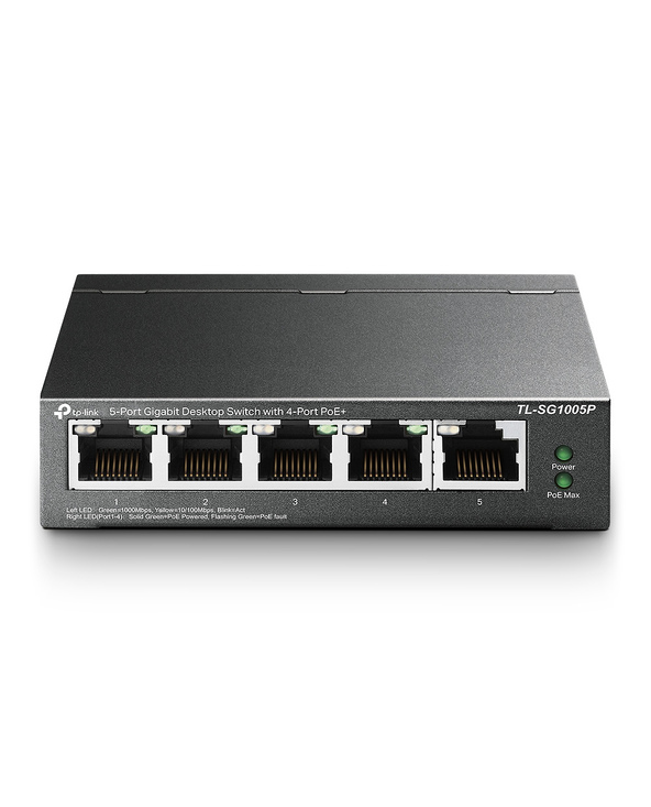 TP-Link TL-SG1005P commutateur réseau Non-géré Gigabit Ethernet (10/100/1000) Connexion Ethernet, supportant l'alimentation via 