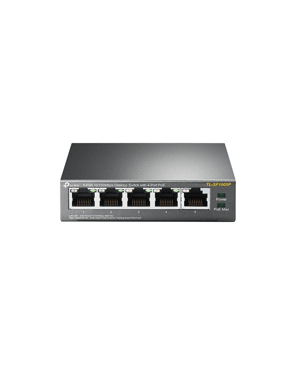 TP-Link TL-SF1005P commutateur réseau Non-géré Fast Ethernet (10/100) Connexion Ethernet, supportant l'alimentation via ce port 
