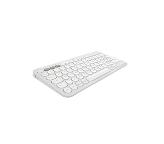 Logitech Pebble Keys 2 K380s clavier RF sans fil + Bluetooth AZERTY Français Blanc