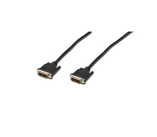 Digitus DVI-D/DVI-D, 2.0m câble DVI 2 m Noir