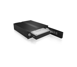 ICY BOX IB-170SK-B 13,3 cm (5.25") Plateau de stockage de disques Noir