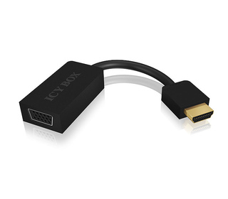 ICY BOX IB-AC502 VGA (D-Sub) HDMI Type A (Standard) Noir