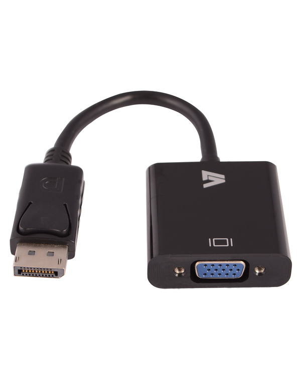 V7 Adaptateur vidéo DisplayPort mâle vers VGA femelle, noir