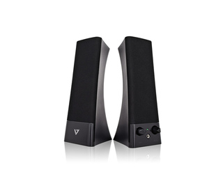 V7 Haut-parleurs Stéréo USB - Pour ordinateur portable et de bureau