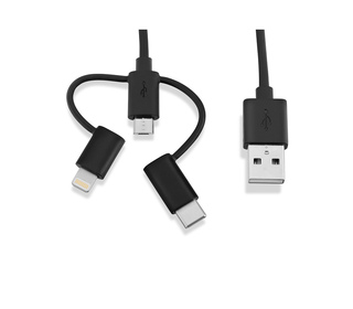 V7 Câble 3 en 1 Lightning / micro-USB / USB-C 1m 3.3ft
