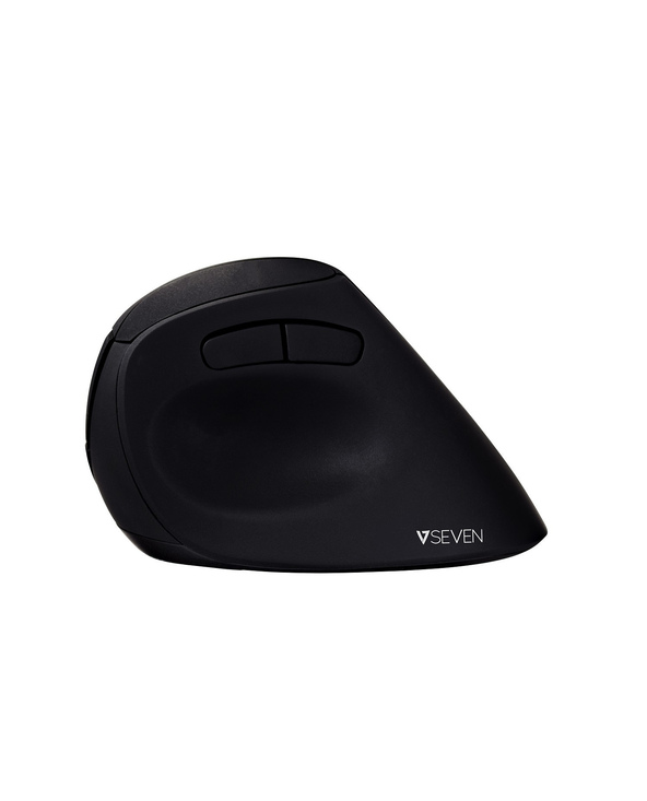 V7 Souris optique ergonomique verticale sans fil MW500 avec 6 boutons et résolution réglable – Noir