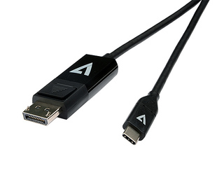 V7 V7UCDP-1M changeur de genre de câble USB Type - C 3.2 Gen 1 DisplayPort Noir