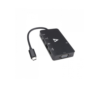 V7 V7UC-U3CRJ45HDVG-BLK adaptateur graphique USB 3840 x 2160 pixels Noir