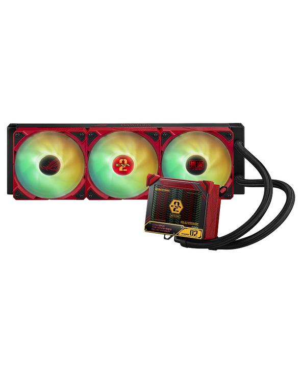 ASUS ROG RYUJIN III 360 ARGB EVA-02 EDITION Boitier PC Refroidisseur de liquide tout-en-un 12 cm Noir, Rouge