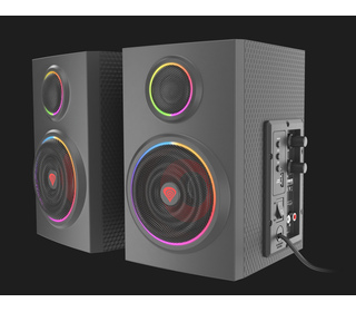 GENESIS HELIUM 300BT ARGB haut-parleur Noir Avec fil &sans fil 24 W