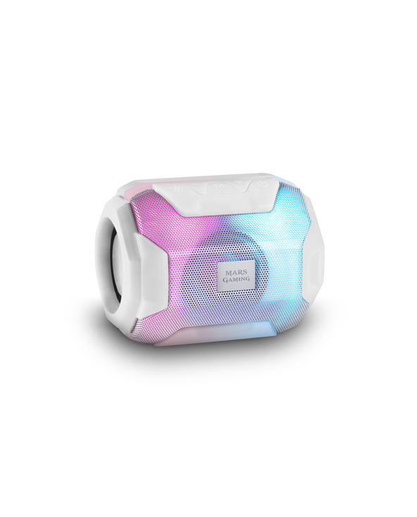 Mars Gaming MSBAXW enceinte portable Enceinte portable stéréo Blanc 10 W