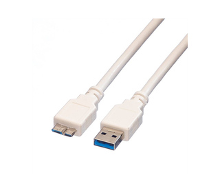 Value USB 3.0 Cable, A M - Micro B M 0,8m