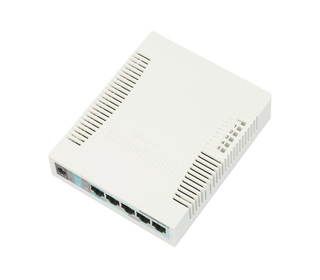 Mikrotik RB260GS Gigabit Ethernet (10/100/1000) Connexion Ethernet, supportant l'alimentation via ce port (PoE) Blanc