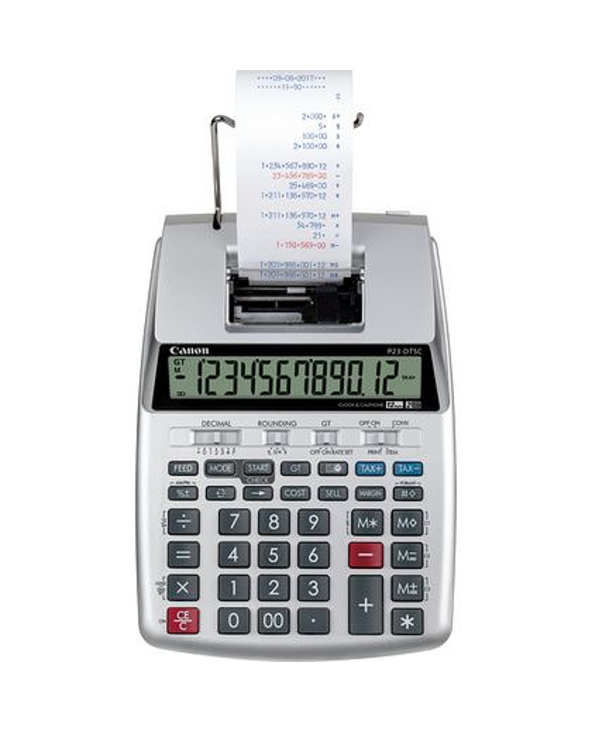 Canon P23-DTSC calculatrice Bureau Calculatrice imprimante Argent