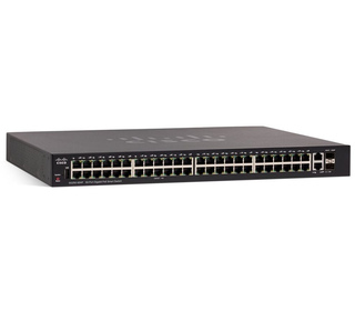 Cisco SG250-50P Géré L2/L3 Gigabit Ethernet (10/100/1000) Connexion Ethernet, supportant l'alimentation via ce port (PoE) 1U Noi