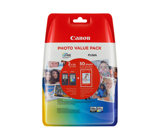 Canon Cartouche d'encre à haut rendement PG-540XL/CL-541XL + Pack économique de papiers photo