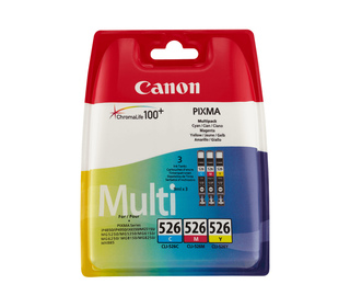 Canon Multipack de cartouches d'encre couleur CLI-526 C/M/Y