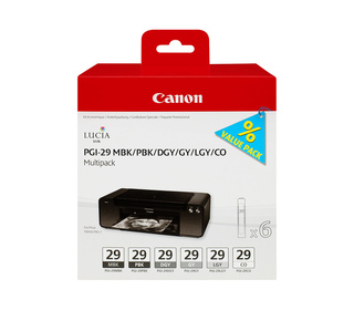 Canon Multipack de 6 cartouches d'encre PGI-29 MBK/PBK/DGY/GY/LGY/CO