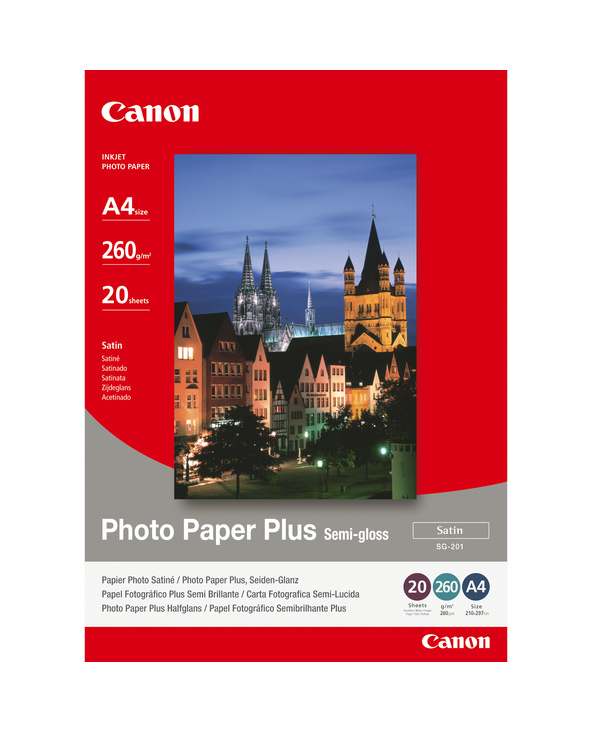 Canon Papier Photo Satiné A4 SG-201 - 20 feuilles