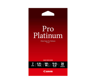 Canon Papier photo professionnel Platinum 4 × 6 po (10 × 15 cm) PT-101 - 20 feuilles