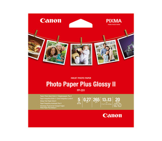 Canon Papier Photo Glacé Extra II PP-201 5 × 5 po (13 × 13 cm) - 20 feuilles