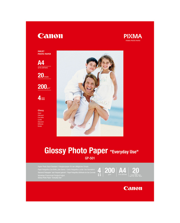 Canon Papier photo brillant A4 GP-501 - 20 feuilles