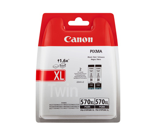 Canon Cartouche d'encre noire à haut rendement PGI-570BK XL (double pack)