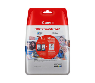 Canon Cartouche d'encre à haut rendement PG-545XL/CL-546XL + Pack économique de papiers photo