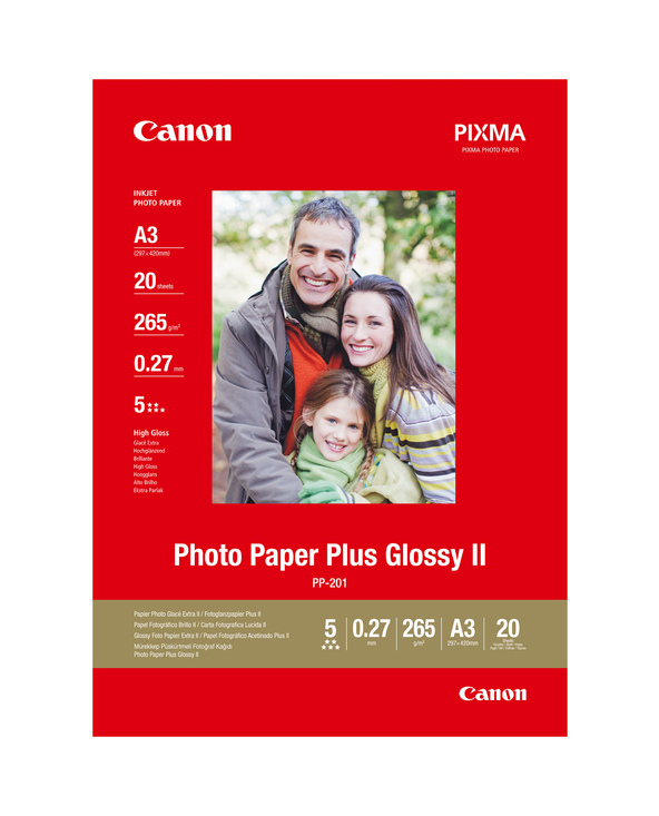 Canon Papier photo brillant extra II A3 PP-201 - 20 feuilles