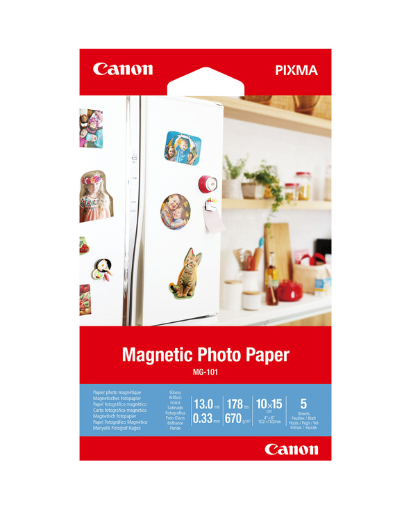 Canon Papier photo magnétique MG-101, 10 × 15 cm, 5 feuilles