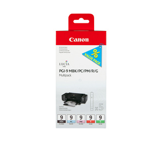 Canon Multipack de 5 cartouches d'encre PGI-9 MBK/PC/PM/R/G