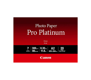 Canon Papier photo professionnel Platinum A2 PT-101 - 20 feuilles