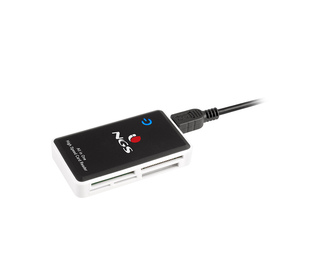 NGS Multireader Pro lecteur de carte mémoire USB 2.0 Noir, Blanc