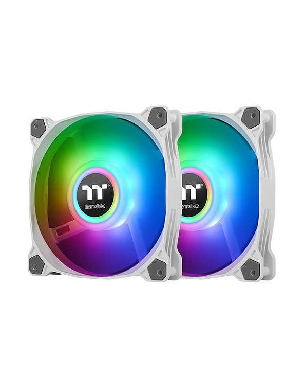 Thermaltake Pure Duo 12 Universel Ventilateur 12 cm Blanc 2 pièce(s)