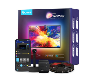 Govee DreamView T1 TV Backlight Eclairage intelligent par bande Wi-Fi/Bluetooth Noir