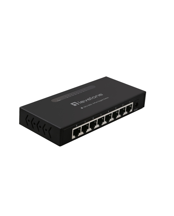 LevelOne GEU-0822 commutateur réseau Non-géré Gigabit Ethernet (10/100/1000) Noir