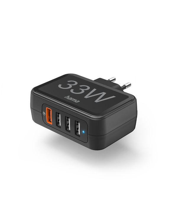 Hama 00201629 chargeur d'appareils mobiles Téléphone portable, Chargeur électrique, Smartphone, Tablette Noir Secteur Charge rap