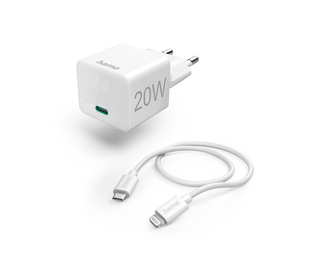 Hama 00201620 chargeur d'appareils mobiles Smartphone, Tablette Blanc Secteur Charge rapide Intérieure