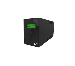 Green Cell UPS01LCD alimentation d'énergie non interruptible Interactivité de ligne 0,6 kVA 360 W 2 sortie(s) CA