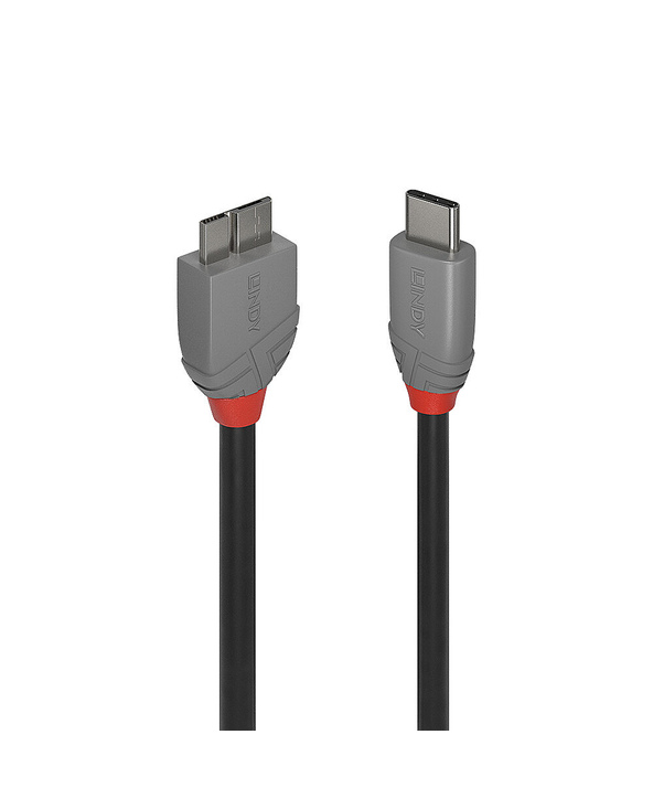 Lindy 36620 câble USB 0,5 m USB 3.2 Gen 1 (3.1 Gen 1) USB C Micro-USB B Noir