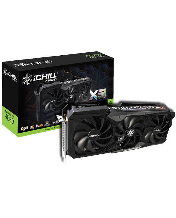 Inno3D RTX4080 IChill X3 16GB NVIDIA GeForce RTX 4080 16 Go GDDR6X