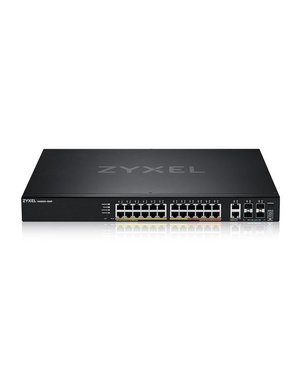 Zyxel XGS2220-30HP Géré L3 Gigabit Ethernet (10/100/1000) Connexion Ethernet, supportant l'alimentation via ce port (PoE) Noir
