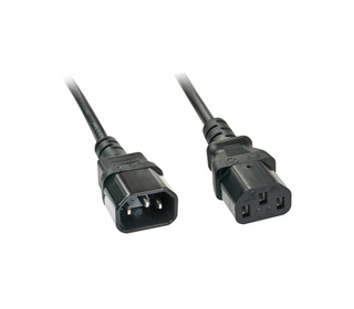 Lindy 30331 câble électrique Noir 2 m Coupleur C14 Coupleur C13