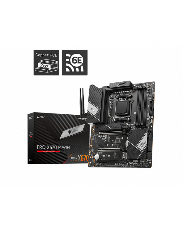 MSI PRO X670-P WIFI carte mère AMD X670 Emplacement AM5 ATX